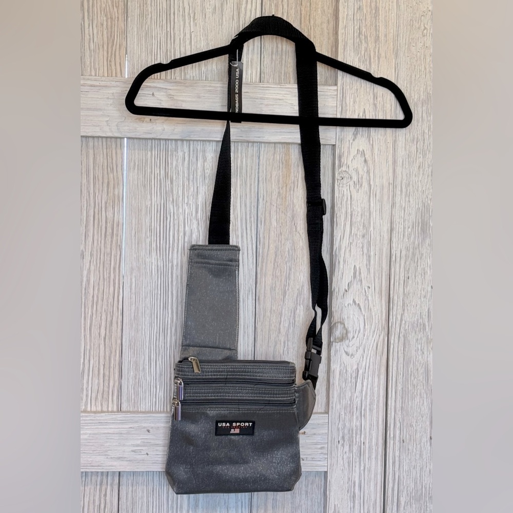 USA Sport Gray Crossbody Bag NWT